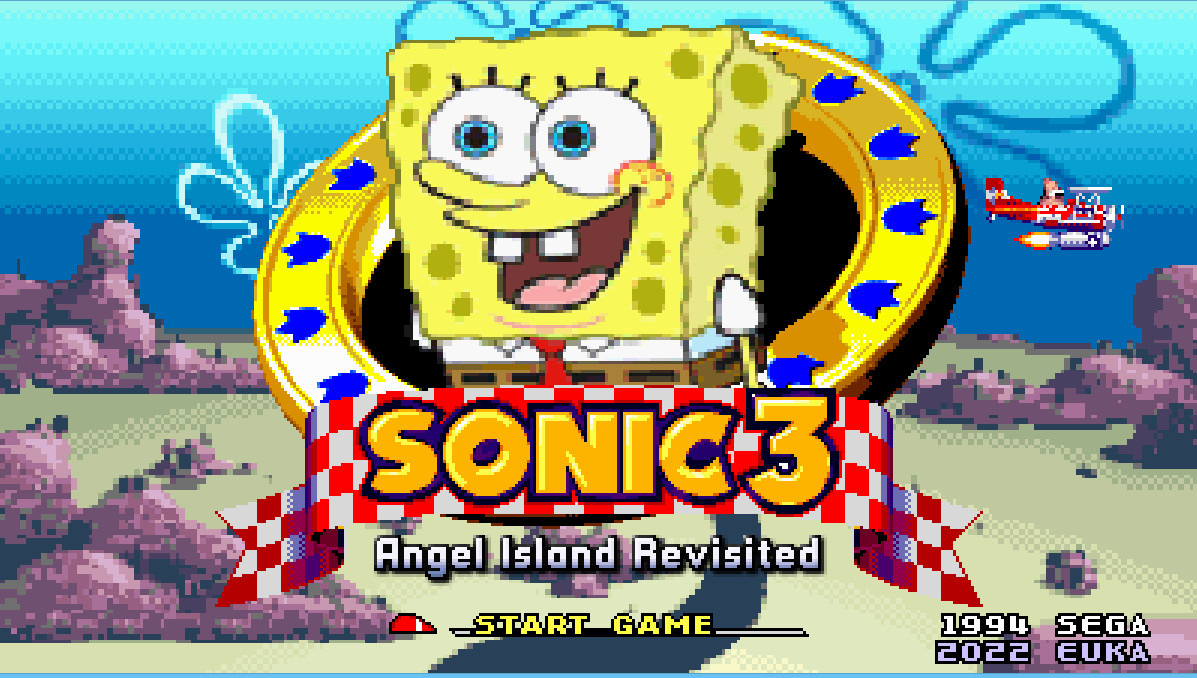 3.7) SpongeBob The Sponge 3 A.I.R And Squidward [Sonic 3 A.I.R.] [Mods]