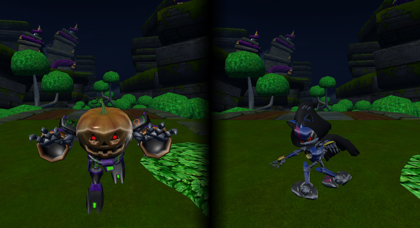 Jack-O-Mega and Reaper Metal Sonic [Sonic World DX] [Mods]