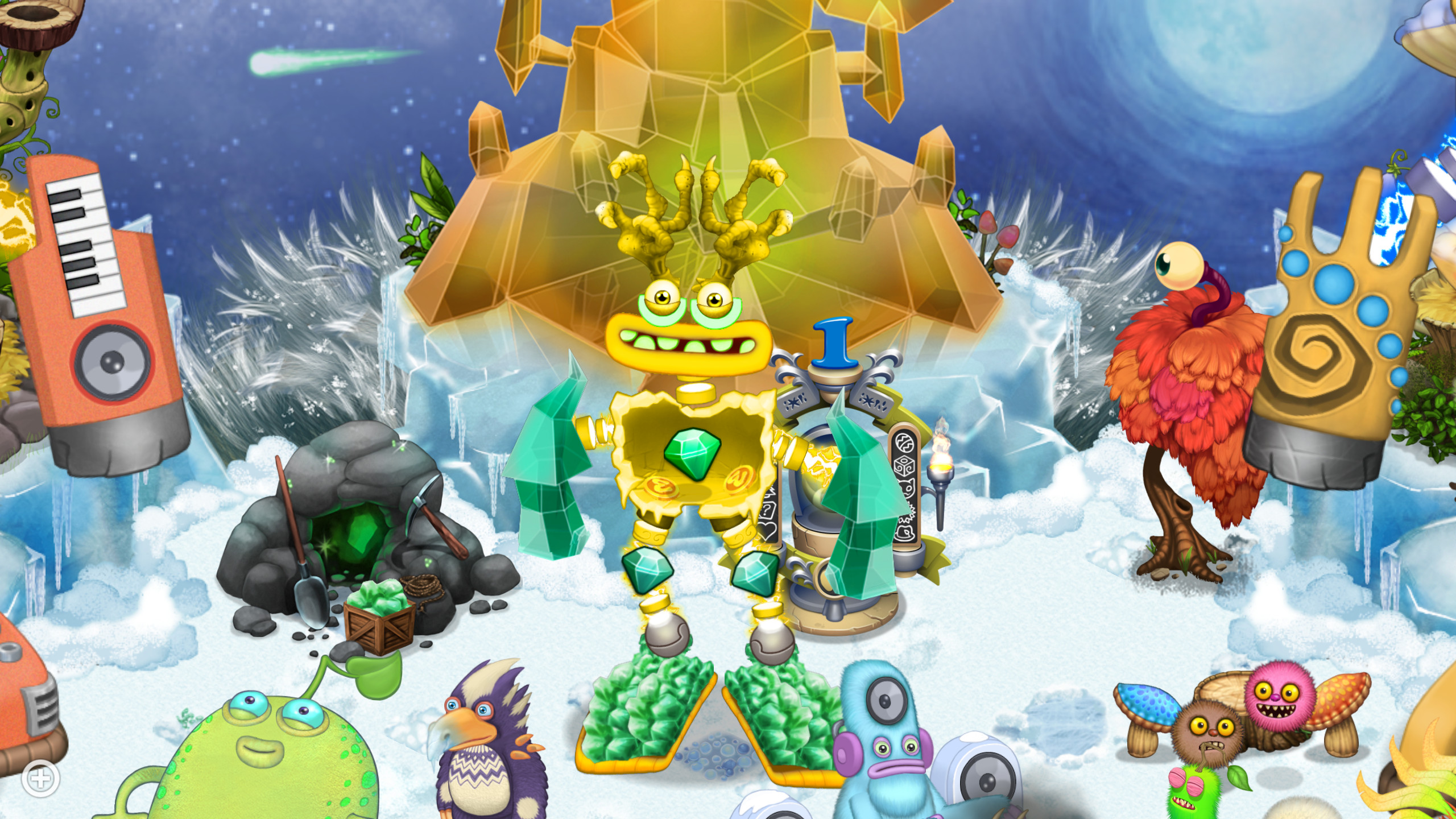 Gold Island Fire Heaven Epic Wubbox Phase [My Singing Monsters] [Mods]