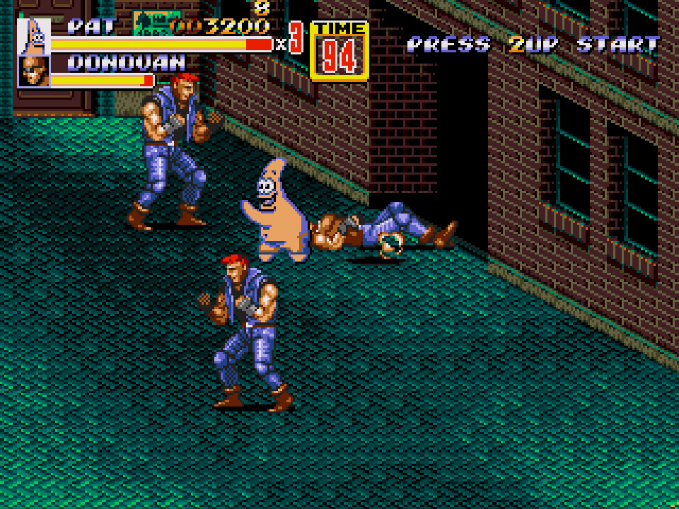 SpongeBob Of Rage 2 Streets Of Rage 2 Mods spongebob-of-rage-2-streets-of-rage-2-mods