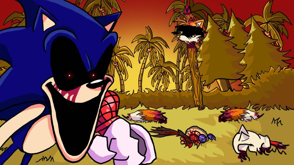 Vs sonic reskin too slow and ycr [Friday Night Funkin'] [Mods]