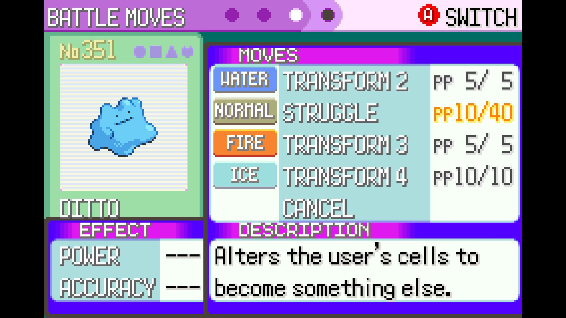 Memory Shapeshifter Ditto Mod for Pokemon Emerald Emerald Mods