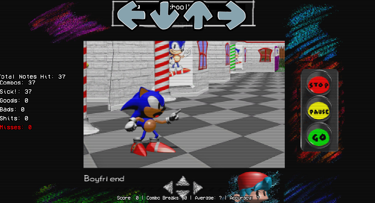 Sonic's Schoolhouse HUD