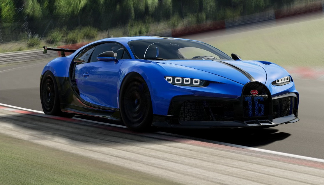 Bugatti Chiron BLUE [BeamNG.drive] [Mods]