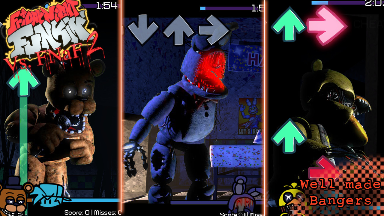 Play FNF vs FNAF 1 game free online