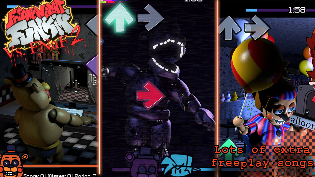 Play FNF vs FNAF 1 game free online