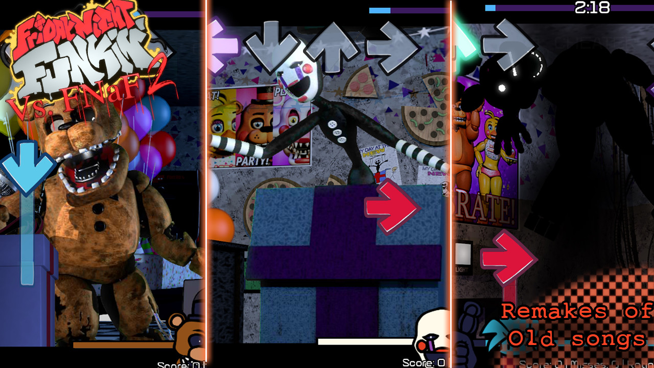 FNAF 2 Custom Night with New Mechanics! 