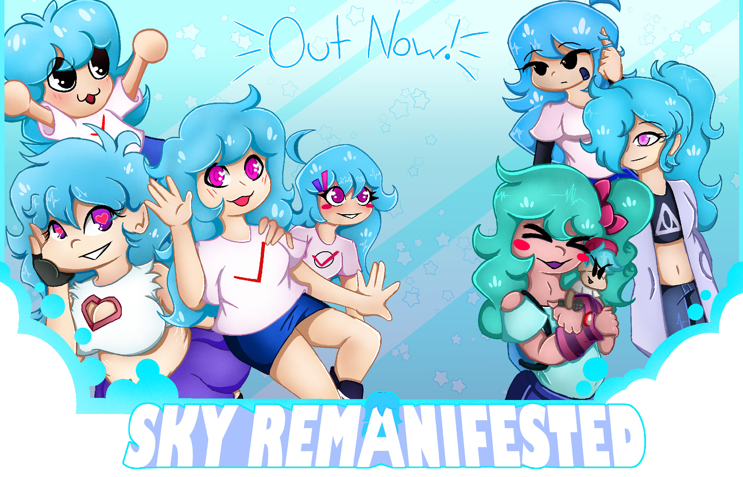 Sky Remanifested (V2 RELEASE) [Friday Night Funkin'] [Mods]