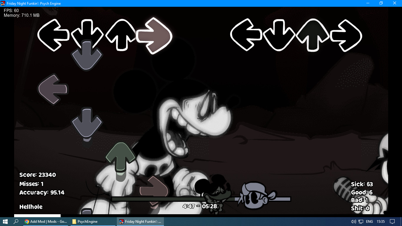 Hellhole redo but w.i part 2 characters sing it