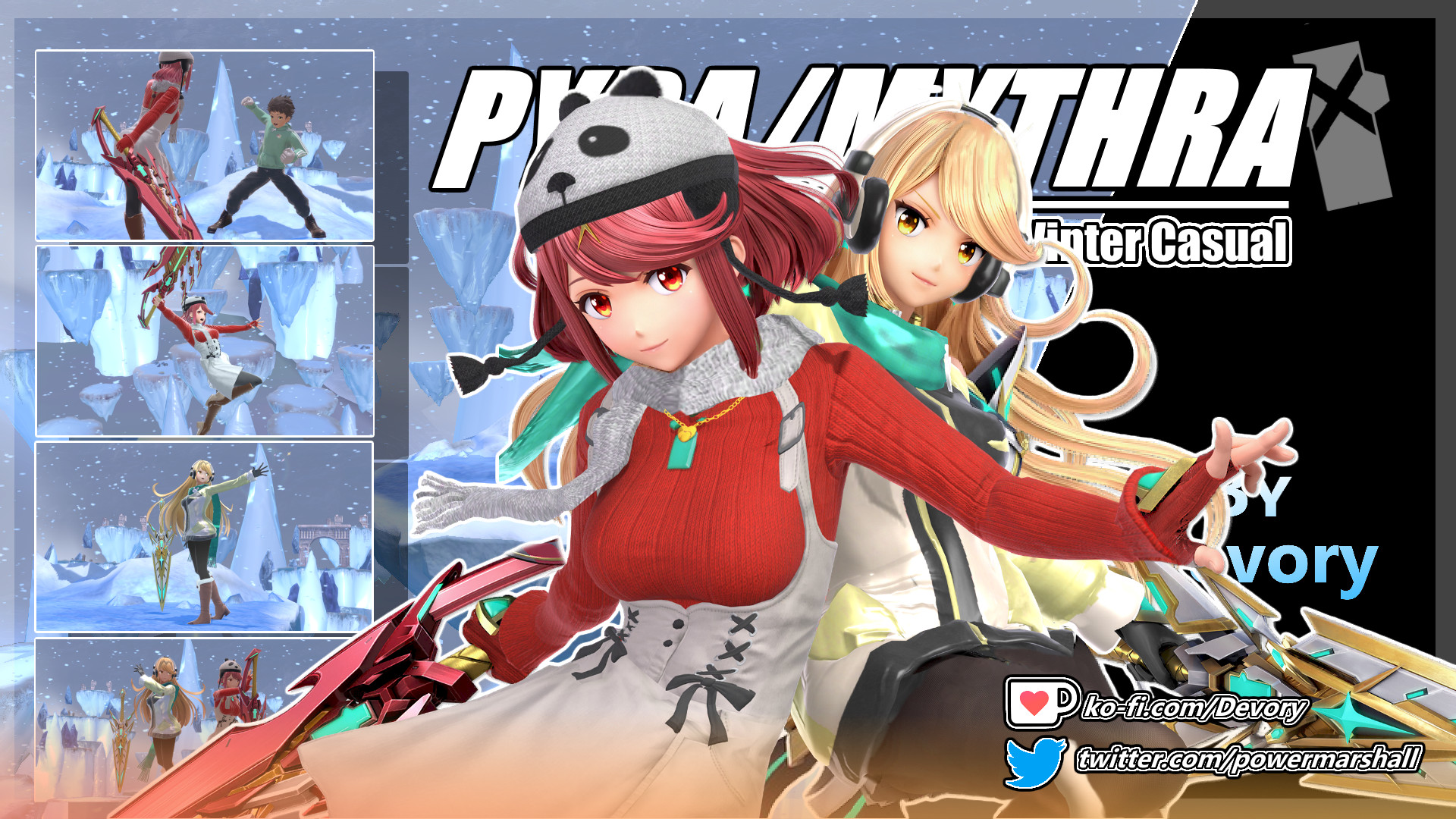 Winter Casual Pyra/Mythra [Super Smash Bros. Ultimate] [Mods]