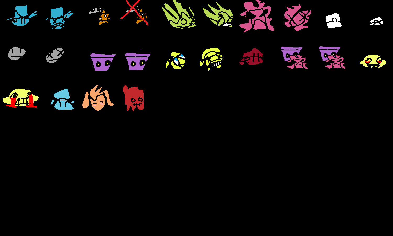 poorly made icons