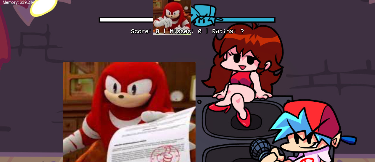weiner fnf but it's knuckles reviewing your meme