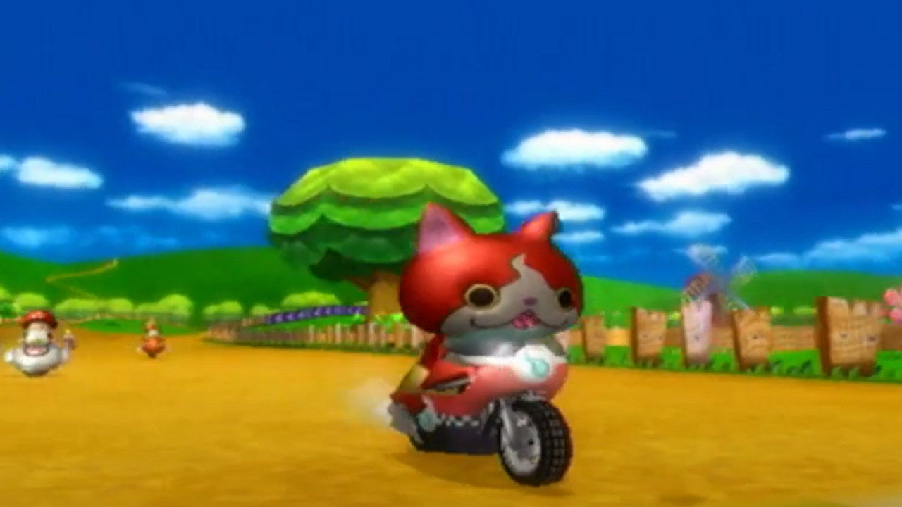 Jibanyan in Mario Kart Wii 4.0 [Mario Kart Wii] [Mods]