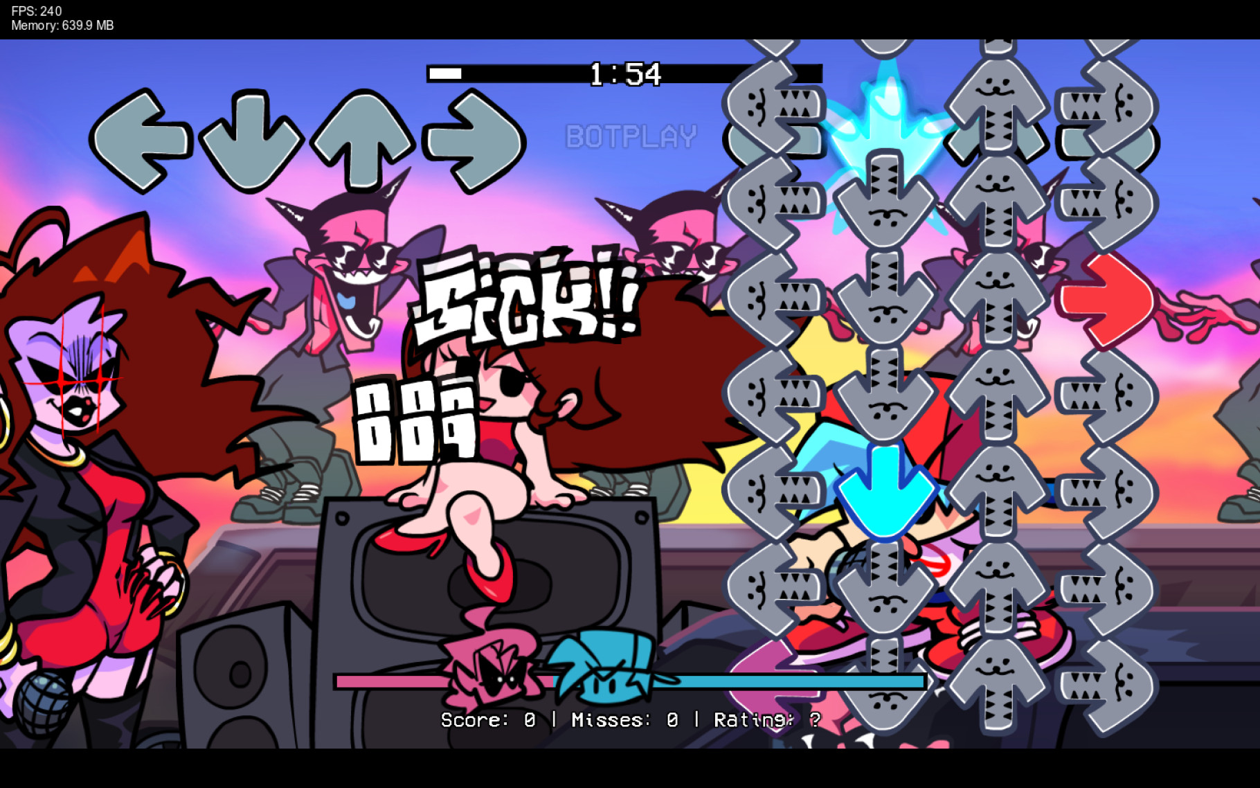 FNF Mi-f but with nermal notes