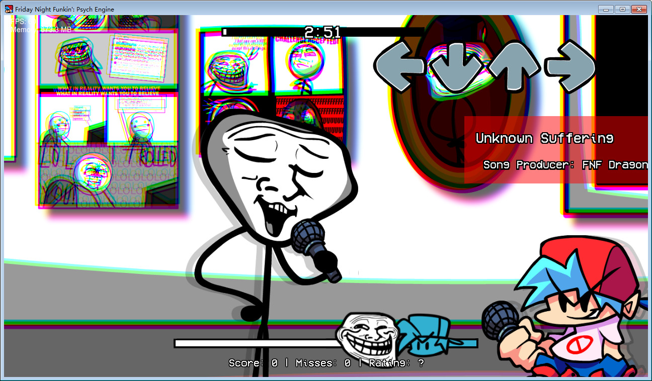 Unknown Suffering but troll song(demo)