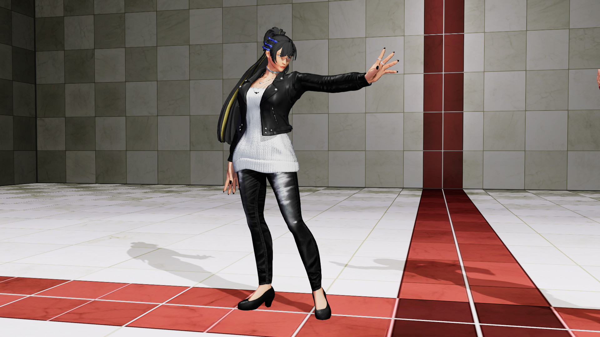 Chizuru As Tsubaki Aoyagi Casual The King Of Fighters XV Mods