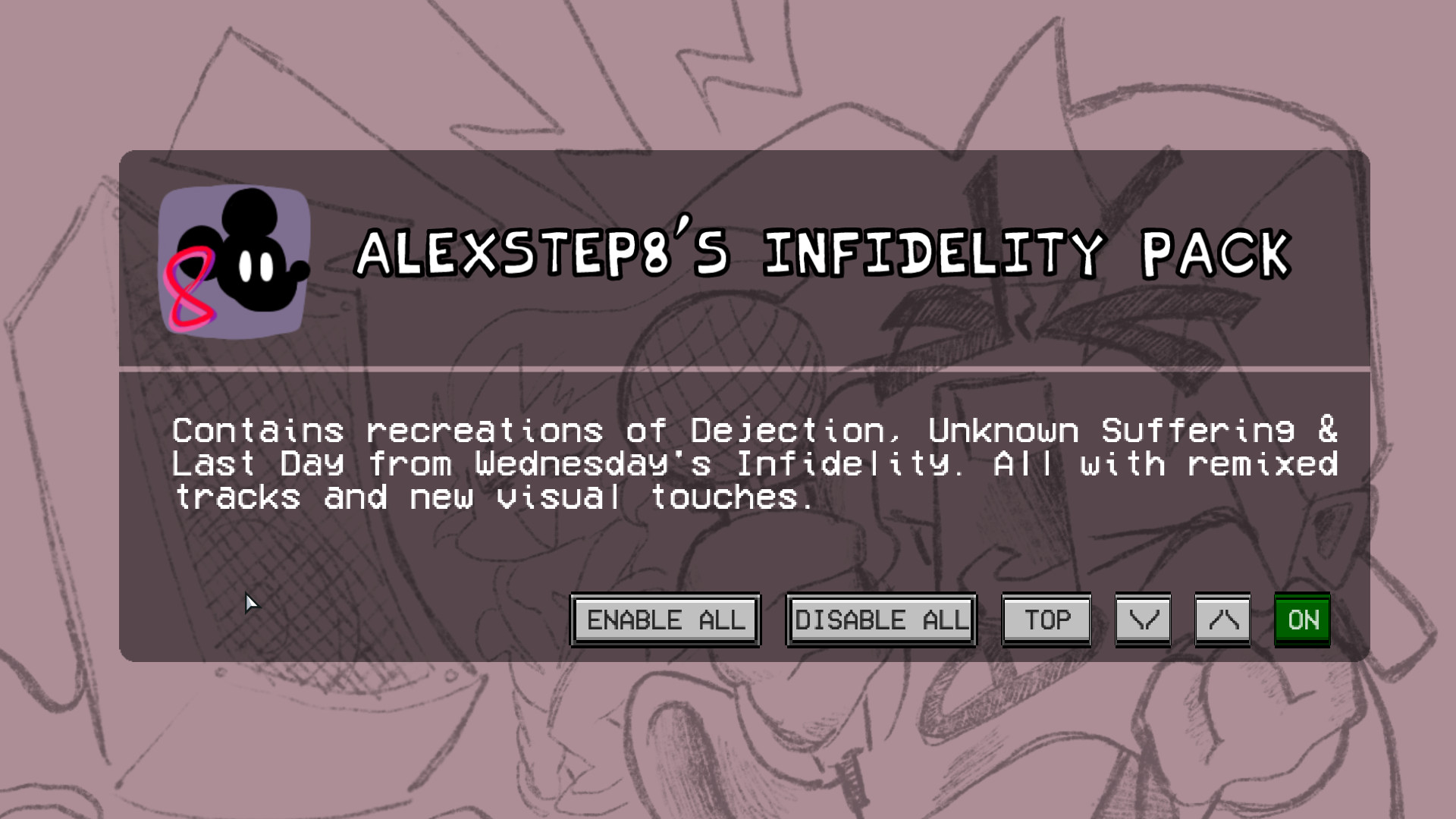 AlexStep8's Infidelity Pack Mod for Friday Night Funkin' | FNF Mods