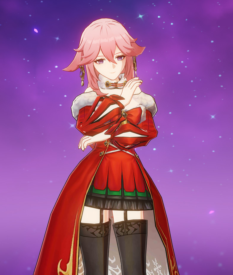 Christmas Yae Miko!! [Genshin Impact] [Mods]