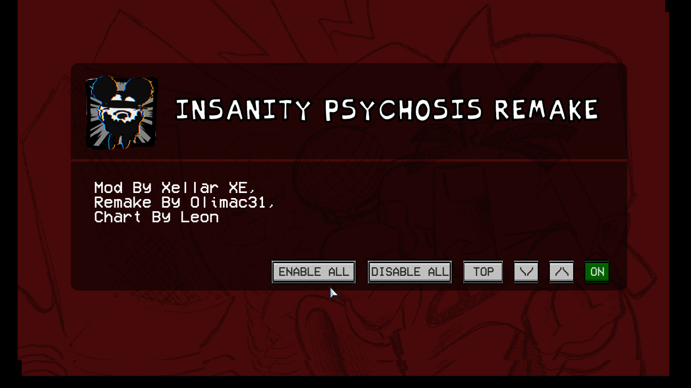 FNF Insanity Psychosis REMAKE [Friday Night Funkin'] [Mods]