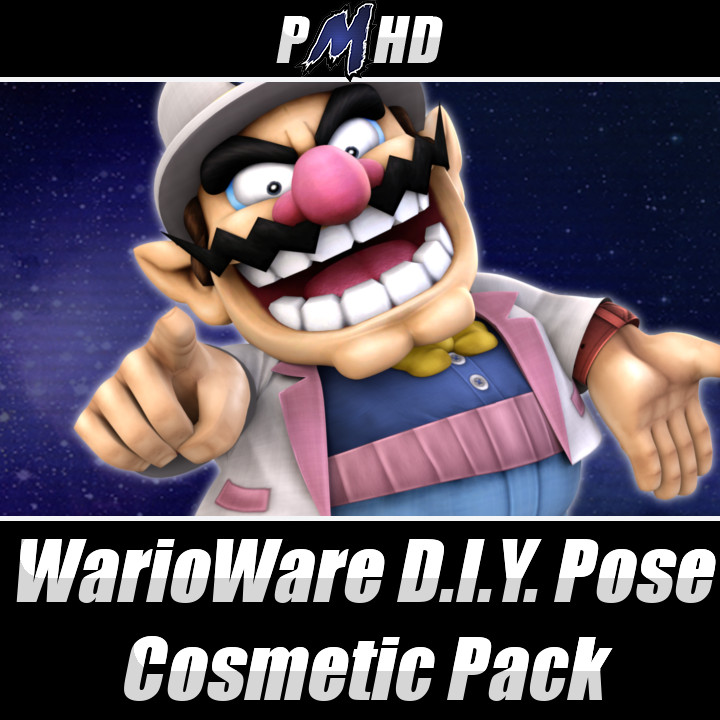 Tycoon Wario WarioWare D I Y Pose Cosmetic Pack Super Smash Bros Brawl Mods