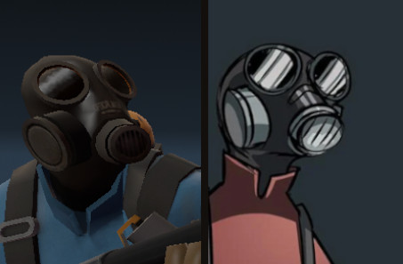Comic styled Pyro lenses