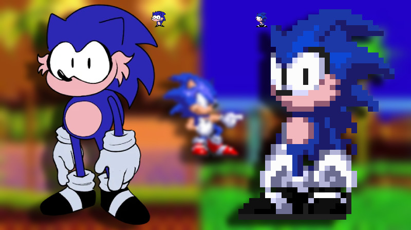 Chaos Sonic in Sonic 3 A.I.R [Sonic 3 A.I.R.] [Concepts]