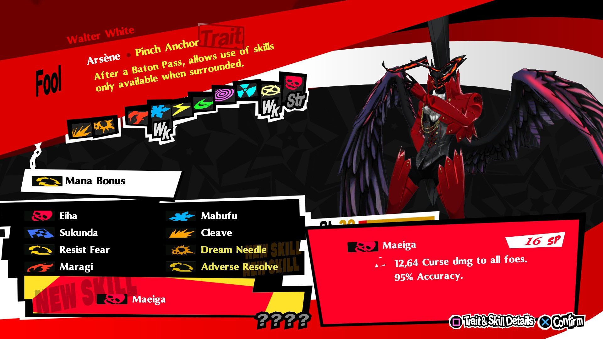 Arsène Skill Rehaul [Persona 5 Royal (PC)] [Mods]