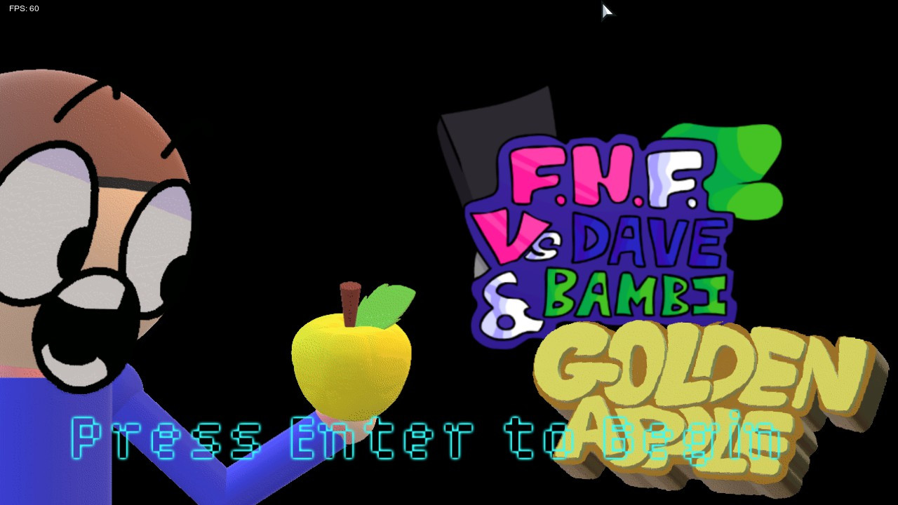 fnf Vs dave and bambi golden apple v1.9 [Friday Night Funkin'] [Mods]