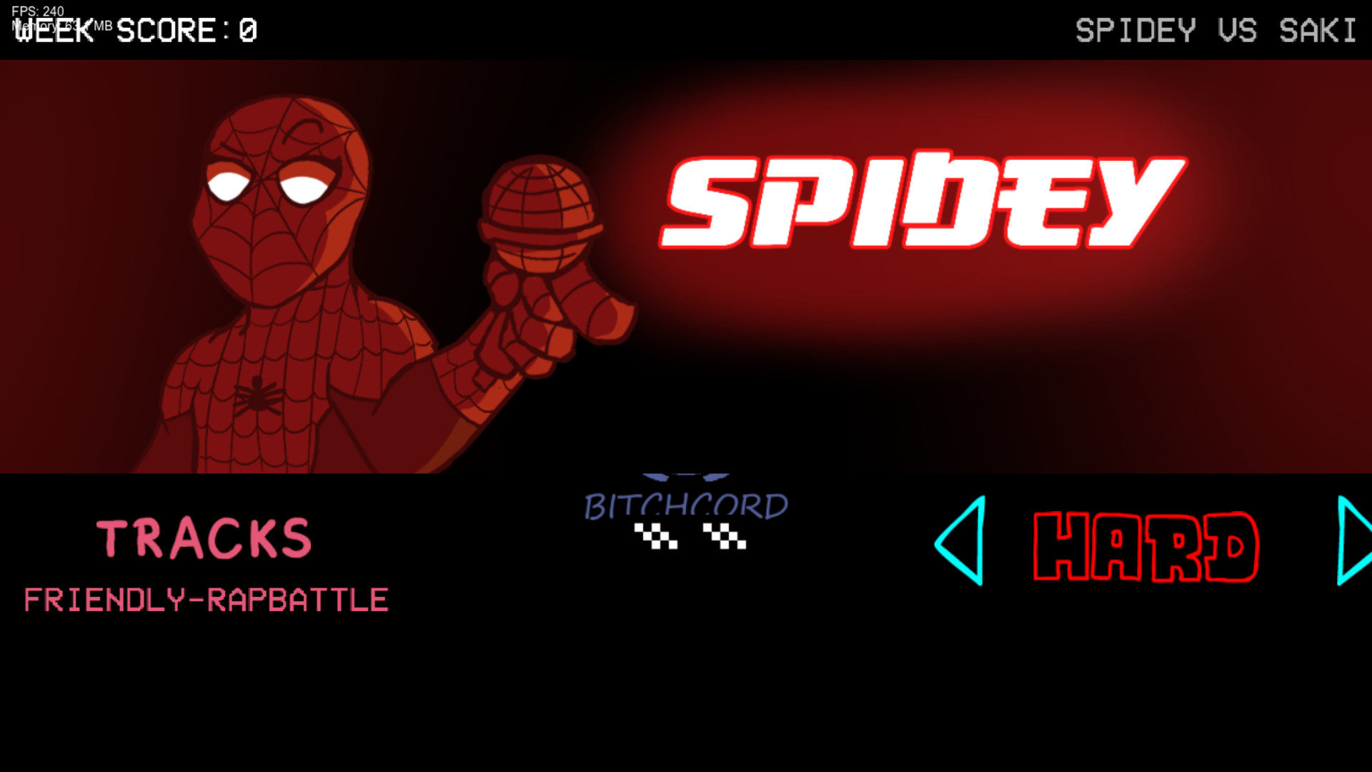 FNF: Saki Vs Spidey