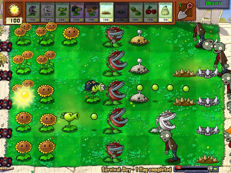 Plants vs. Zombies Mod - Survival Day (PvZ 1 Cool Mod) 