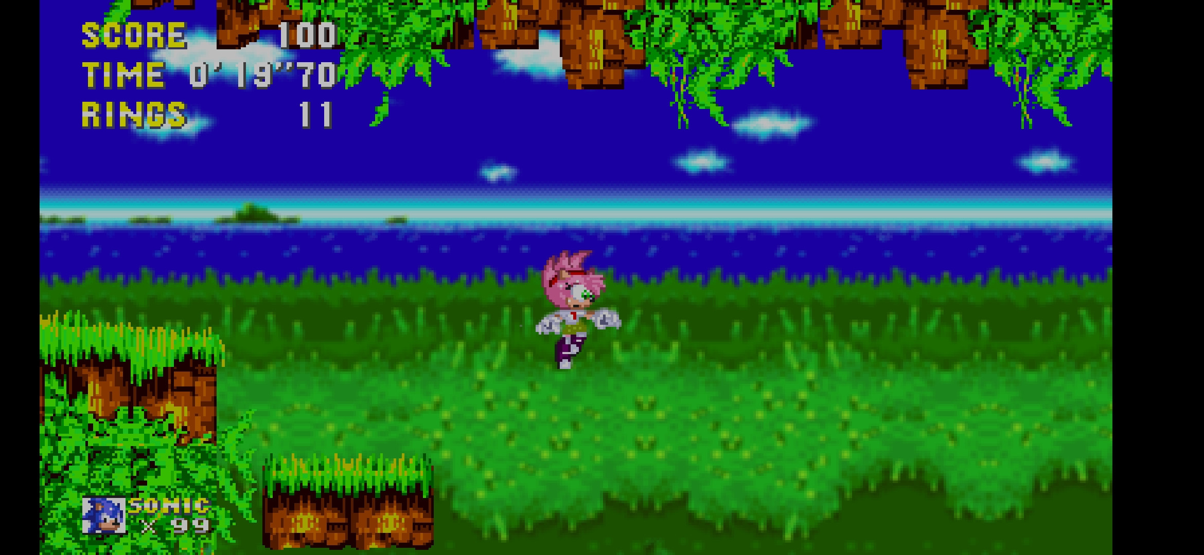 Fleetway Amy in Sonic 3 air [Sonic 3 A.I.R.] [Mods]