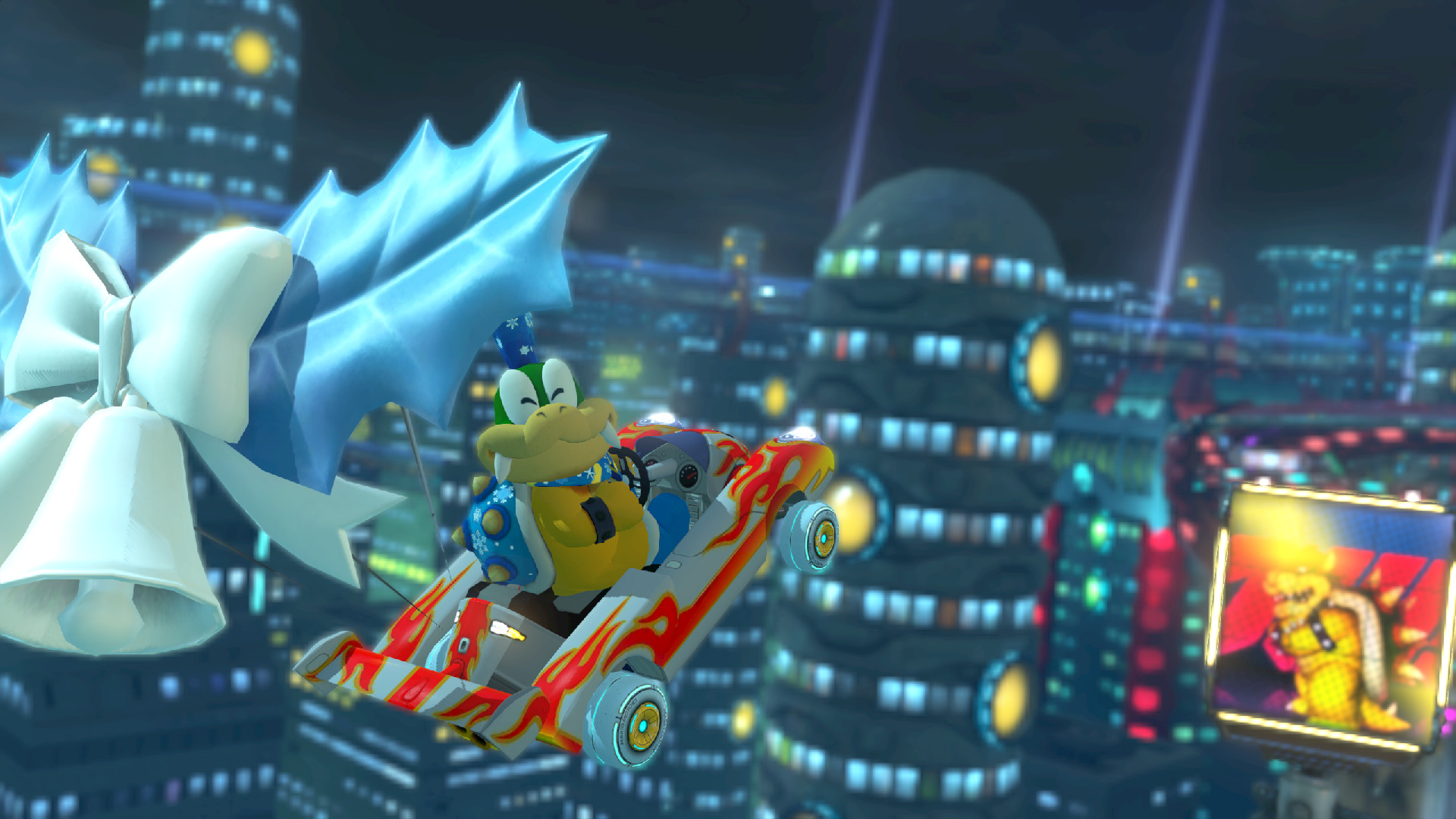 Wintertime Larry W Custom Animations [mario Kart 8 Deluxe] [mods]