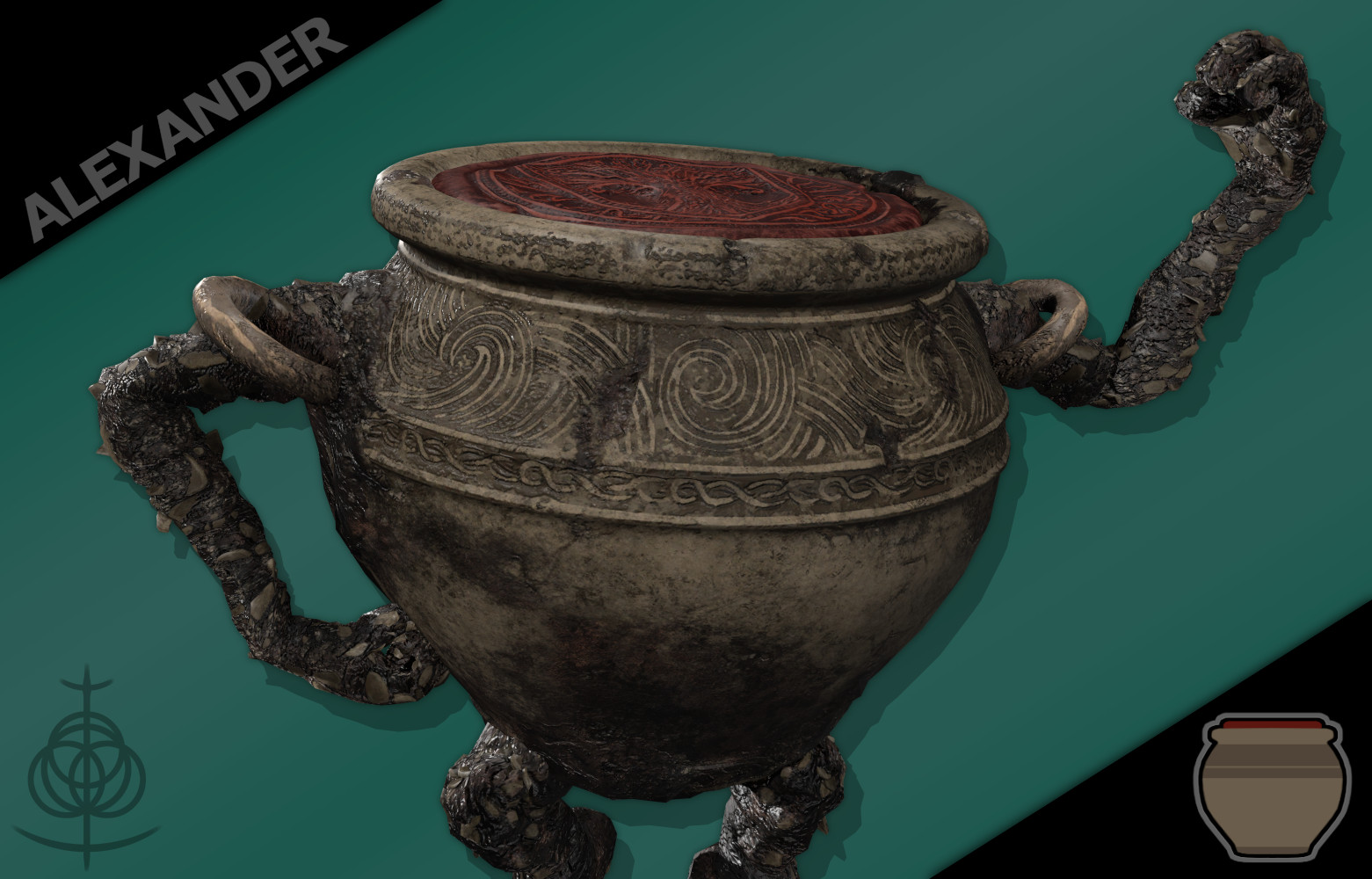 Alexander the Iron Fist - Elden ring Jar and Planter