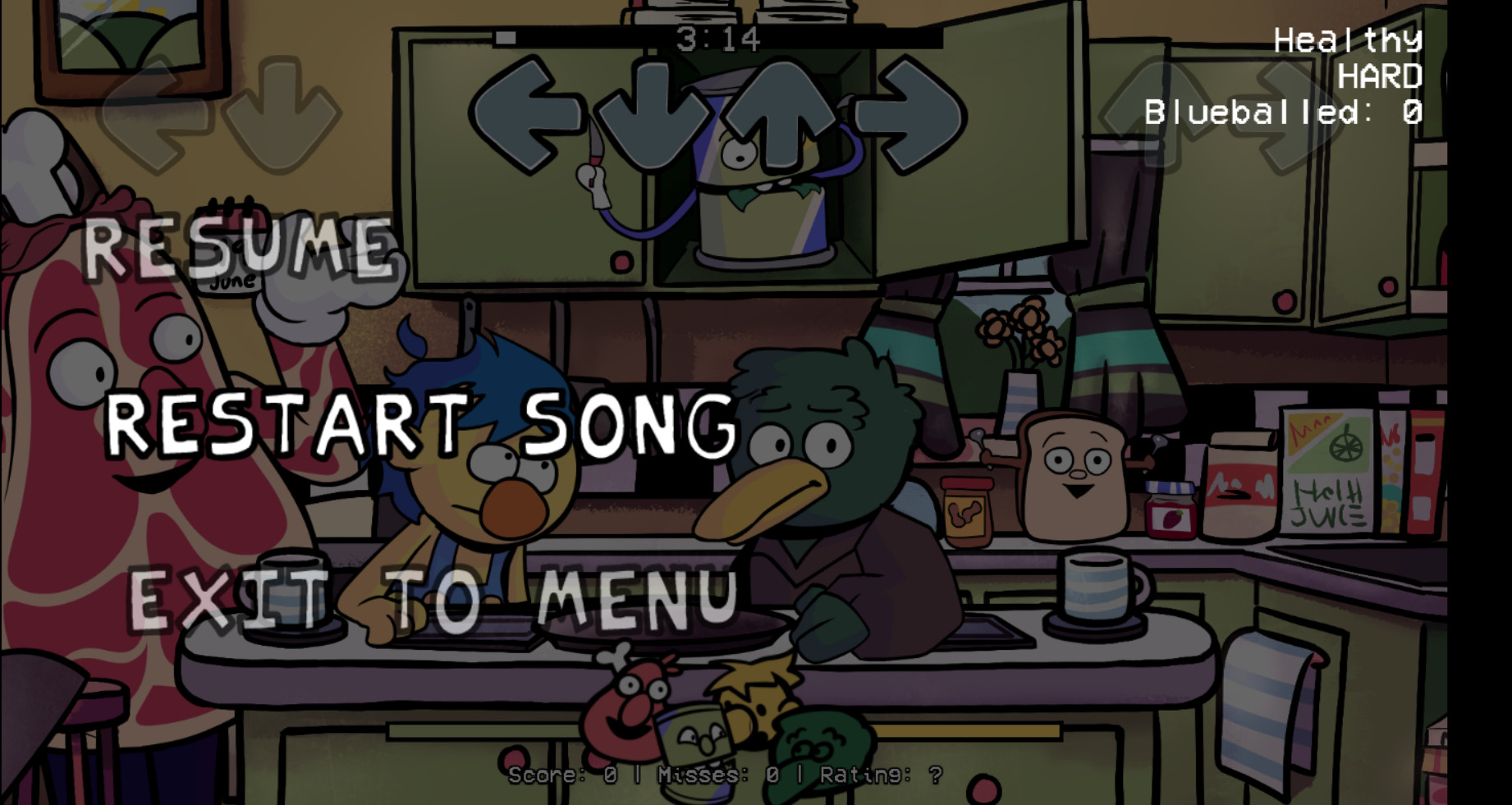 Don't Hug Me I'm Funked! Cut ending Charted
