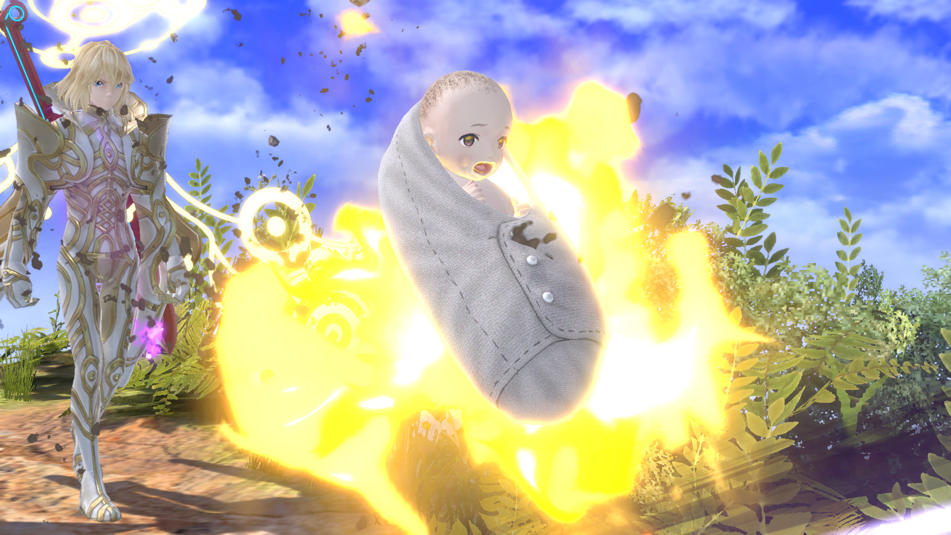 Xc3 baby over soccerball super smash bros ultimate mods 