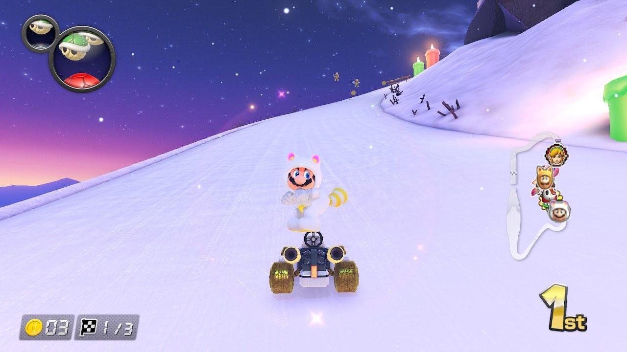 White Tanooki Mario with MKT Animations [Mario Kart 8 Deluxe] [Mods]