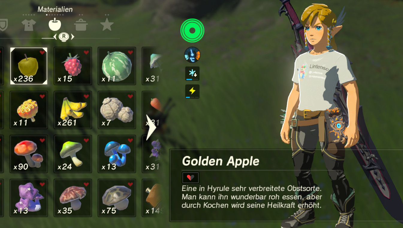 Golden Apple Mod [The Legend of Zelda Breath of the Wild (WiiU)] [Mods]