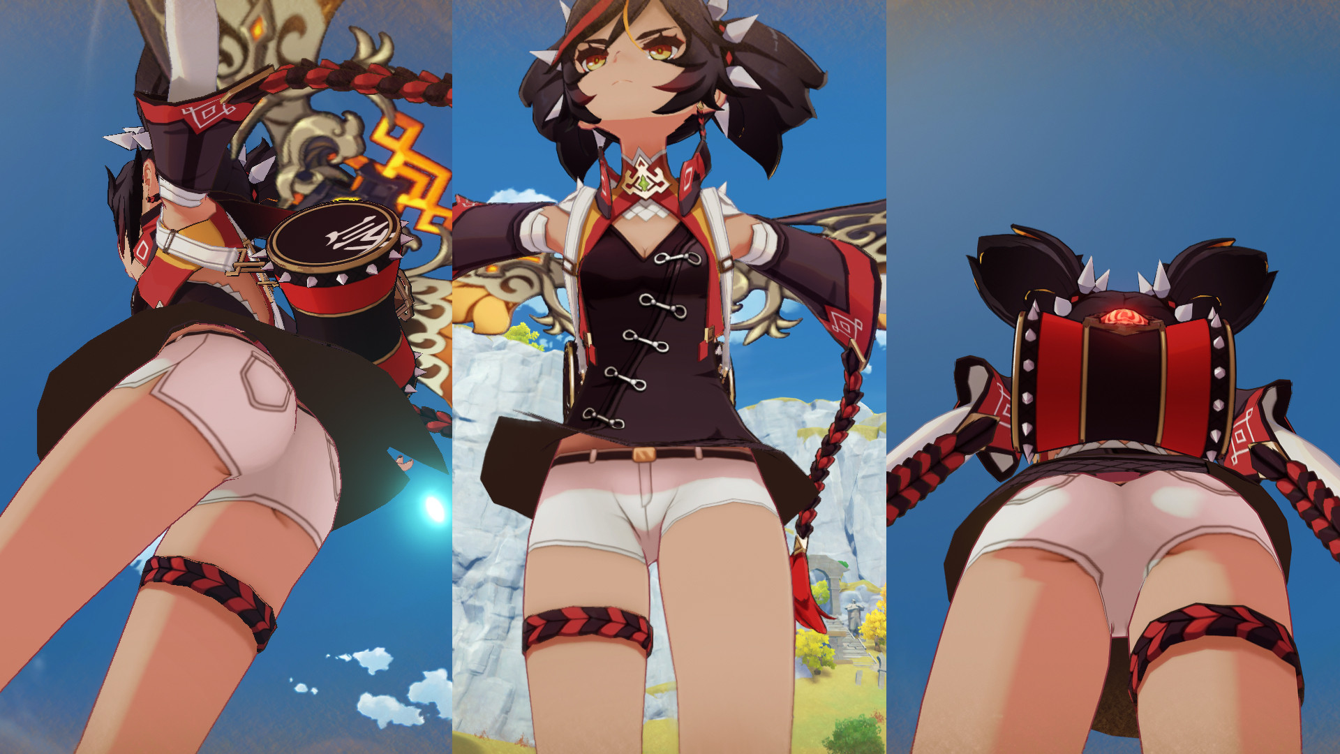 Xinyan's Booty Shorts and Optional Tanlines