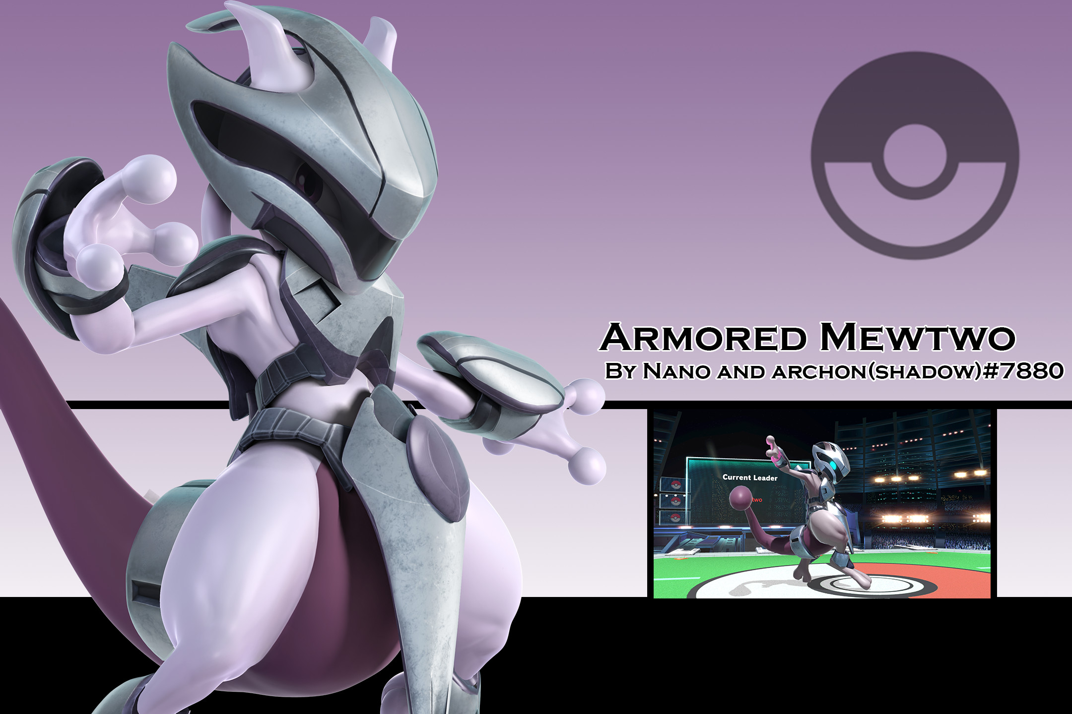 Armored Mewtwo - Smash Ultimate Costume Render by unbecomingname on  DeviantArt