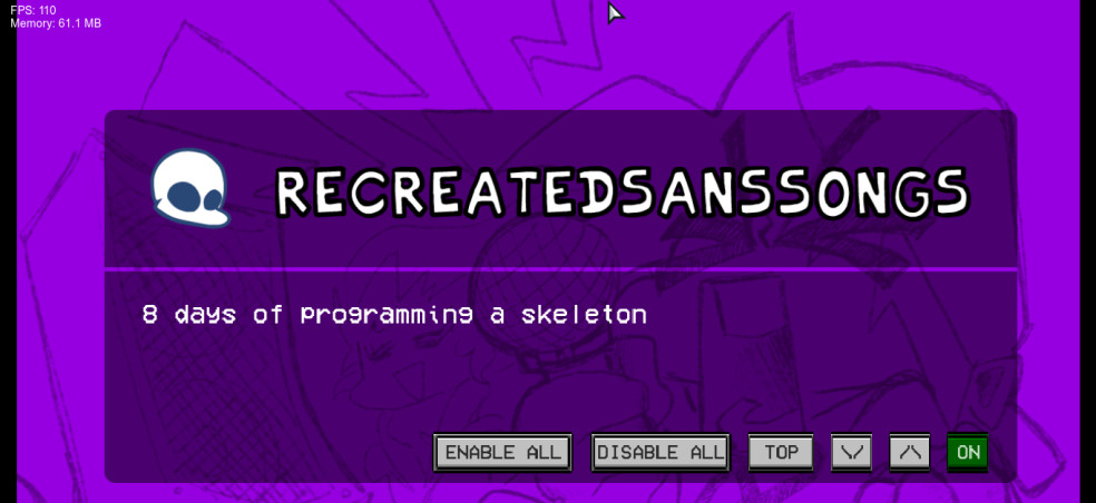 V.S Sans ReCreated Songs