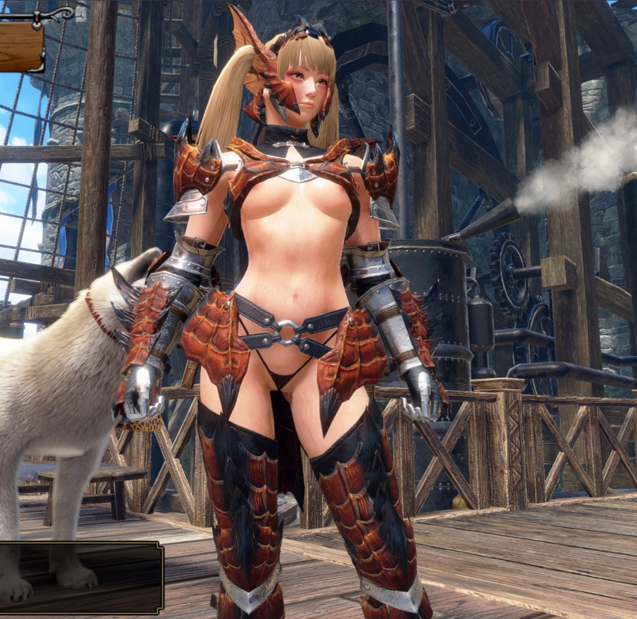Skimpy Rathalos X and Silver Sol Armor [Monster Hunter Rise] [Mods]
