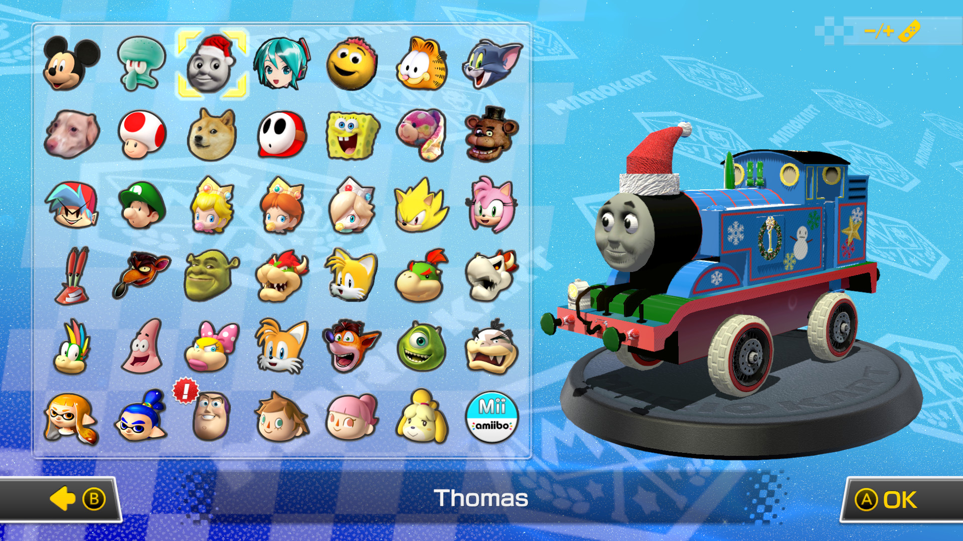 Thomas The Tank Engine (Christmas) [Mario Kart 8 Deluxe] [Mods]