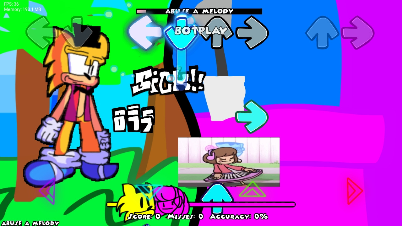 Abuse but Melodii and the yellow sonic sings it