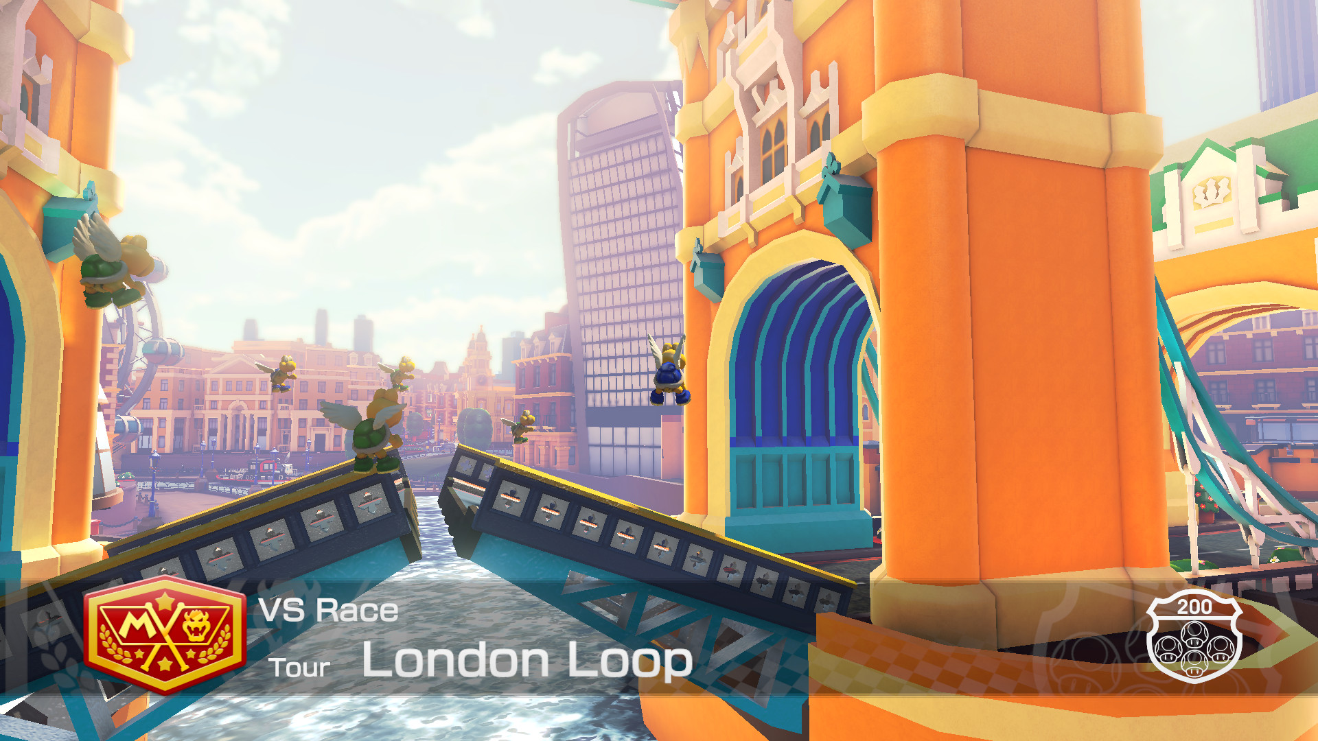 mario kart tour london loop map