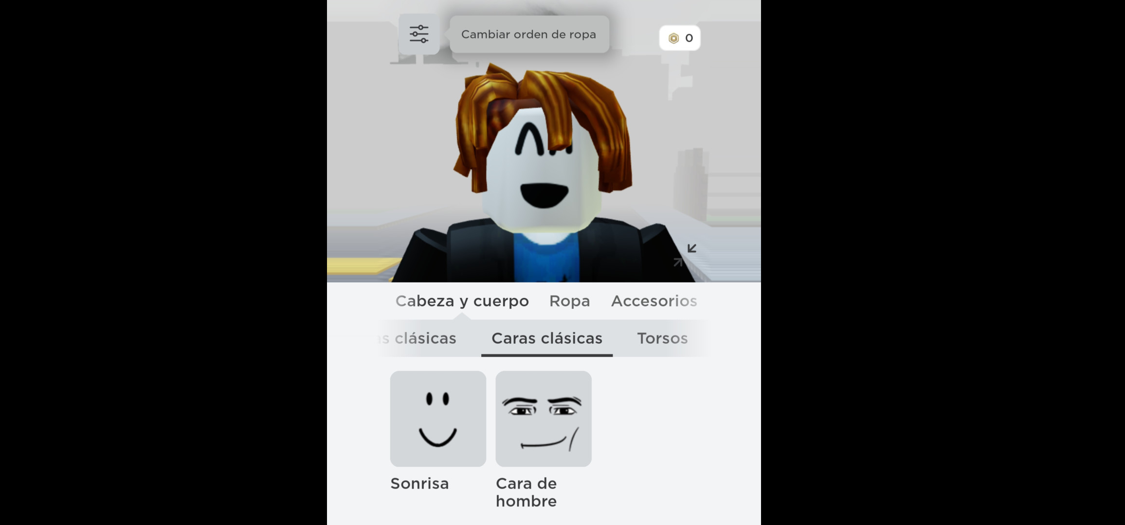 cara de hombre - Roblox