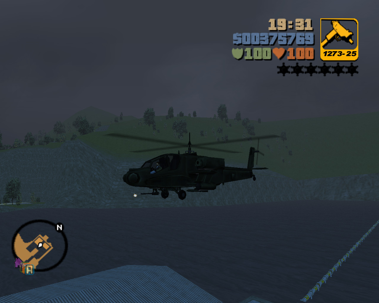 Cheat on Hunter Helicopter for GTA Vice City