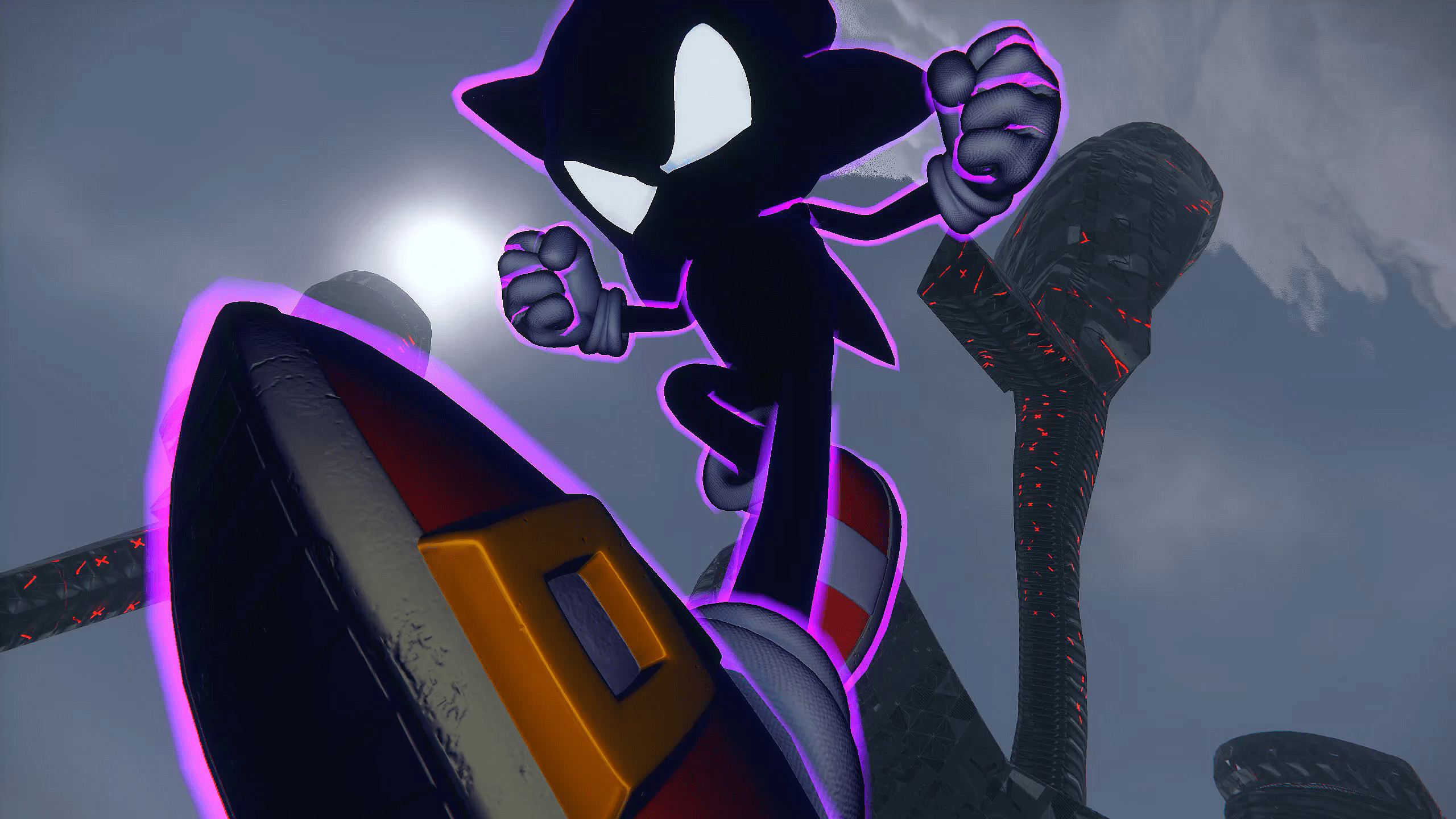 Dark sonic  Sonic, Sonic the hedgehog, Sonic fan art