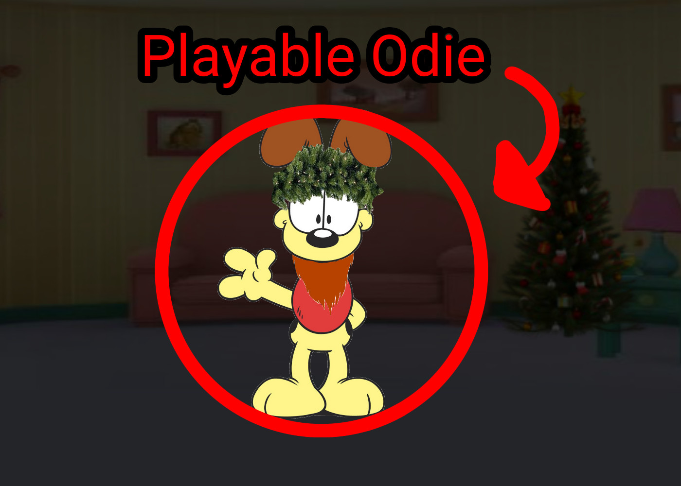Playable Christmas Odie for psych engine