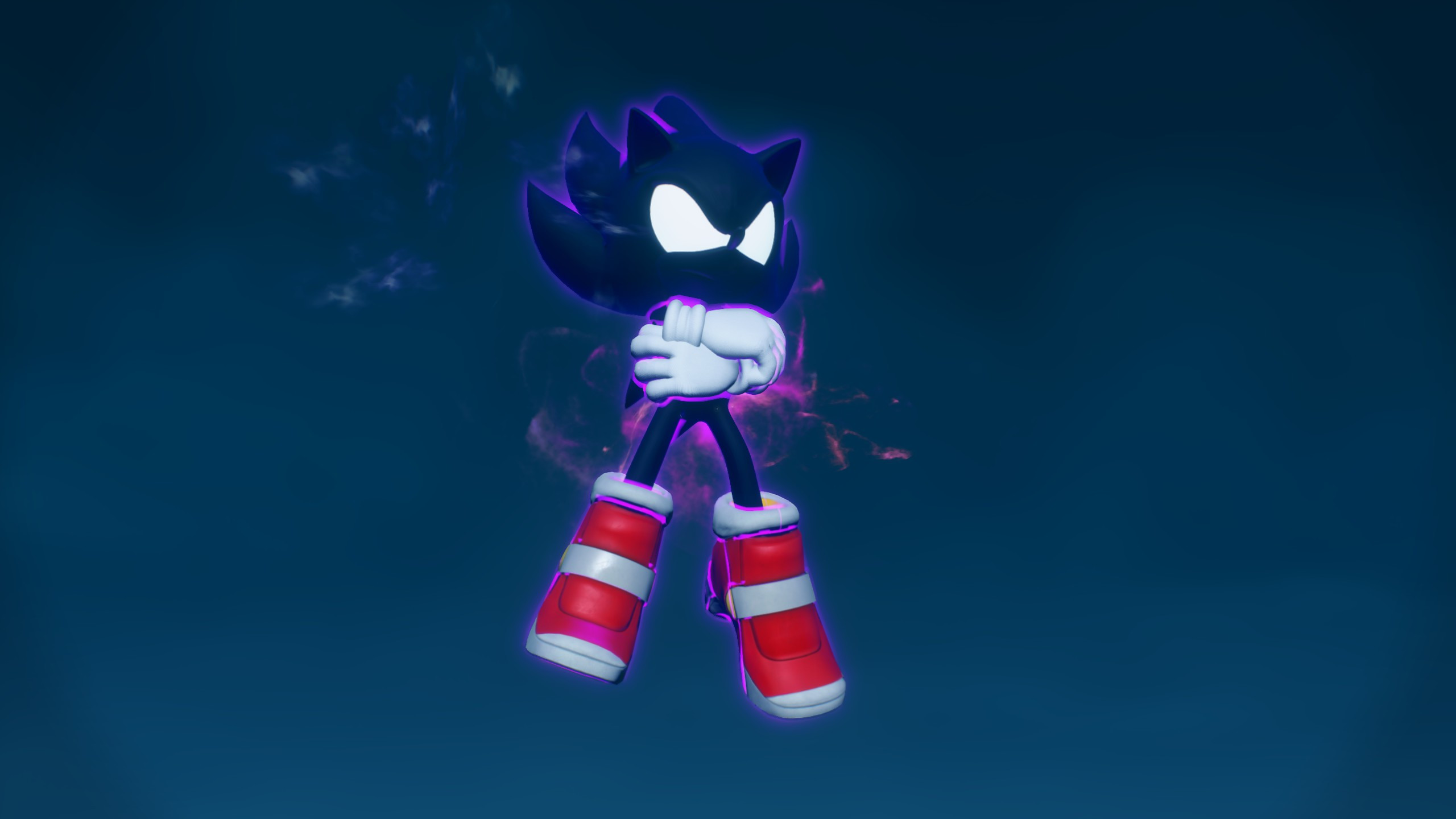 Dark Sonic  Sonic the hedgehog, Sonic, Sonic art