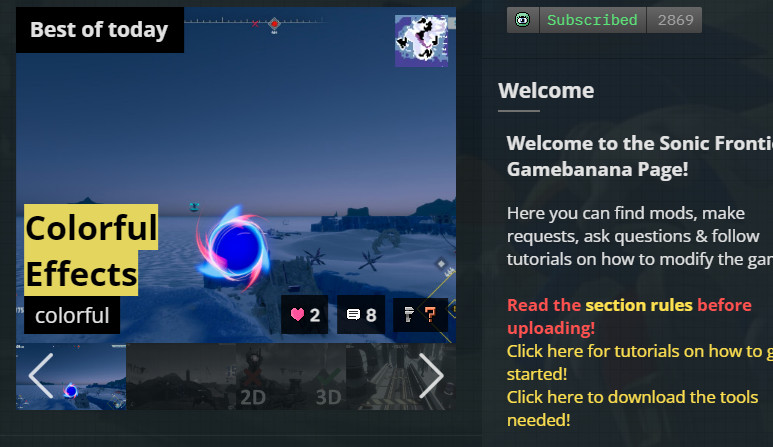 Colorful Effects Mod for Sonic Frontiers | Frontiers Mods